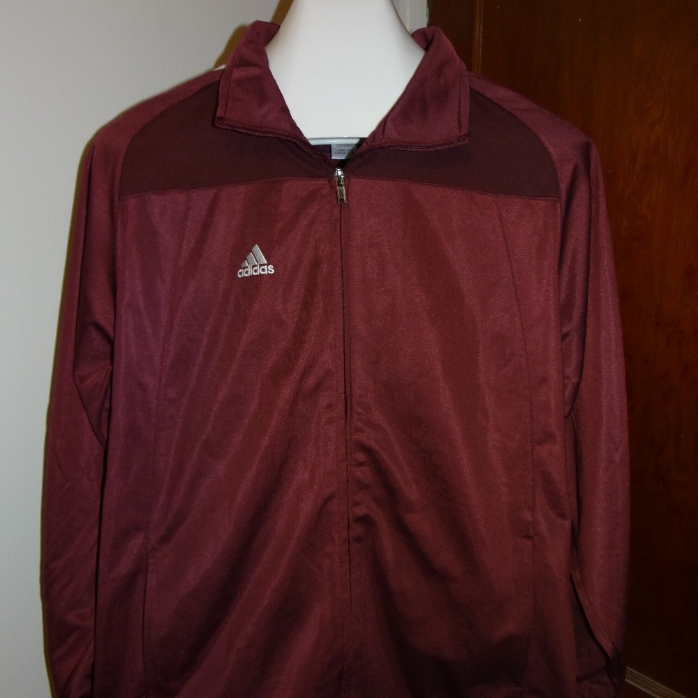 Women's -Adidas Jacket- Maroon- NWT- Lg 14-16